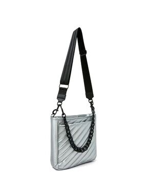 (THINK ROLYN) Cloud Crossbody Tote Bag- Silver
